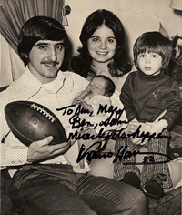 1970s family photo with football